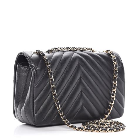 chanel calfskin chevron quilted small statement flap|CHANEL Calfskin Chevron Quilted Small Statement Flap Black .